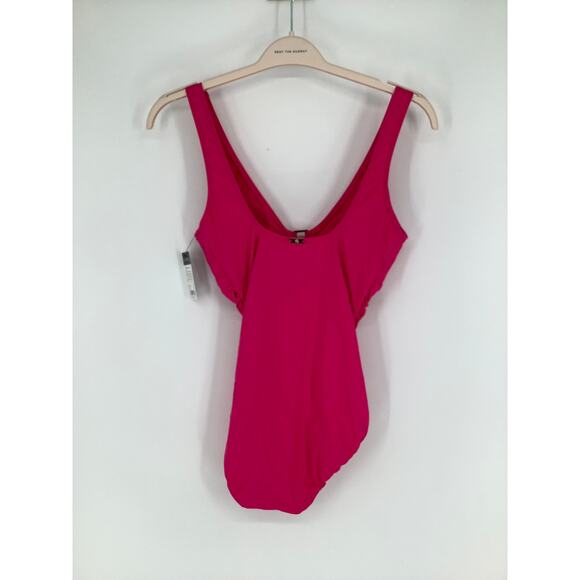 Lauren Ralph Lauren Women's 12 Pink Beach Club Solids Ring OTS Swimsuit L12-7 - Picture 8 of 9